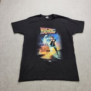 Back to the Future Movie Licensed Promo Shirt Men's Size Large Tultex Y2K